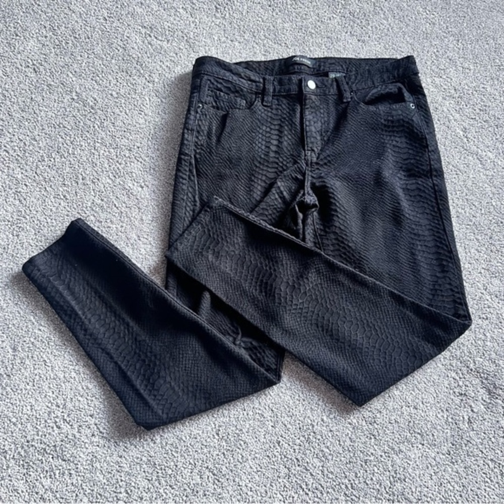Joe Fresh women’s black textured skinny jeans size 29/8